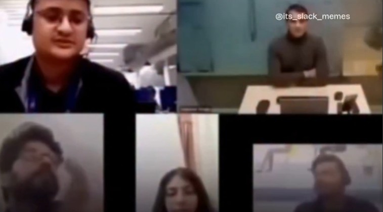 బాస్‌తో ఆన్‌లైన్ మీటింగ్.. మైక్ ఆఫ్ లో ఉందని టంగ్ స్లిప్. ( వీడియో)